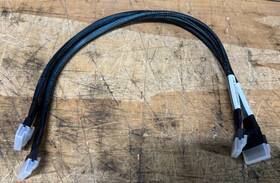 10gte Si154540e-1181 Sas Cable Sff-8654 To 8io Straight 0.5-m 100 Ohm Lot Of 2