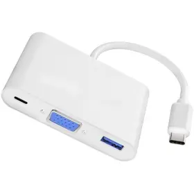 4xem Corporation 841567001334 New 4xusbchub03 3-in-1 Usb-c Docking Station With Vga Port And Usb 3.0
