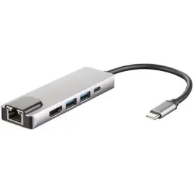 Rj-45 4xem Corporation 841567001372 New 4xusbchub08 4xems 5-in-1 Hdmi Usb 3.0 Usb-c Dock