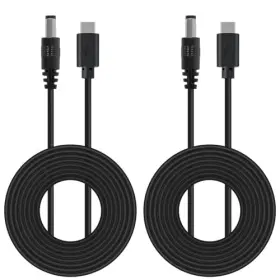 Aitrip 0687117761743 2pcs 3.3ft Usb C To Dc 5.5mm X 2.5mm Power Charging Cord For Laptop 9v