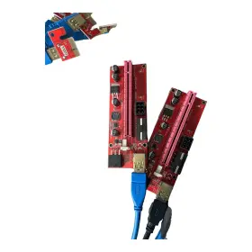 009s Alisetech.io Pcie-riser-002x Lot Of 35 Ver Plus Pci-e 1x To 16x Powered Usb3.0 Gpu Riser No Sata Cords