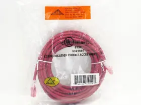 At1625-rd Allen Tel Products Lot Of 4 Cat6 25ft Red Cord Cable