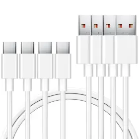 Tc-1m-w Anlink 4-pack 3ft Usb C Cable 3a Fast Charging And Data Sync White