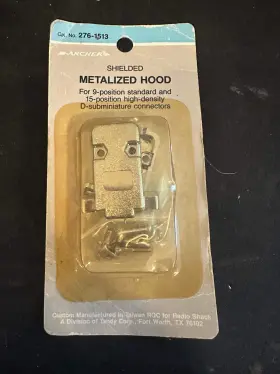 276-1513 Archer Metalized Hood For 9 And 15 Pin D-subminature Connectors P/n - N