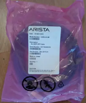 Cbl-00173-01 Arista New Cab-q-s-5m Qsfp To 4sfp 5m Twinax Copper Cable Cbl-00173-01 Arista New Cab-q-s-5m Qsfp To 4sfp 5m Twinax Copper Cable