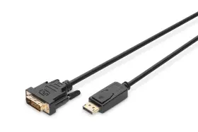 340301-030-s Assmann Digitus 3m Dp Male To Dvi-d Displayport Adapter Cable - Black Full Hd 340301-030-s Assmann Digitus 3m Dp Male To Dvi-d Displayport Adapter Cable - Black Full Hd