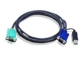 2l5202u Aten 6ft Usb Kvm Cable - Sphd15 To Vga And A Pc Connector Hdb 2l5202u Aten 6ft Usb Kvm Cable - Sphd15 To Vga And A Pc Connector Hdb