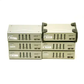Cs-1734a Aten Lot Of 6 Master View 4-port Kvm Switches Usb/ps2 With Audio