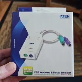 Cv100km-a Aten International Keyboard And Mouse Ghost Emulator Model Cv-100km New In Box Nib Cv100km-a Aten International Keyboard And Mouse Ghost Emulator Model Cv-100km New In Box Nib