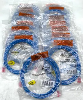 At1610-bu Atp At610-bu Lot Of 16 New 10ft Cat.6 Blue Patch Cords