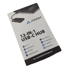 12n1chd90w-ax Axiom 198105012087 Usb-c Multiport Hub With 90w Adapter