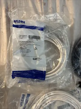 Ca21109015 Belden 201906 Cat 6a 15foot White Bonded Pair Patch10gx Cable New