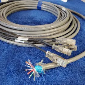 849097605 Belden 8pr24 Shielded Cable 38ft 8 Pair Twisted 24awg Pre-term 4-connect T1/e1
