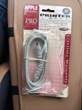 241421 Belkin Apple Compatible 8 Pin Mini Din Male/male Pro Series 6 Printer Cable 241421 Belkin Apple Compatible 8 Pin Mini Din Male/male Pro Series 6 Printer Cable