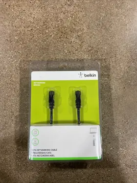 A3l980bt10mblks Belkin 10m Cat-6 Ethernet Patch Cable - B
