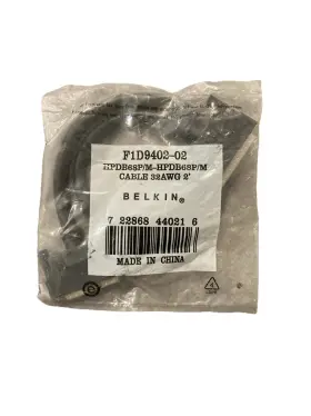 F1d9402-02 Belkin Scsi Cable 2 Ft Hpdb68 Male To Male-32 Awg-new F1d9402-02 Belkin Scsi Cable 2 Ft Hpdb68 Male To Male-32 Awg-new