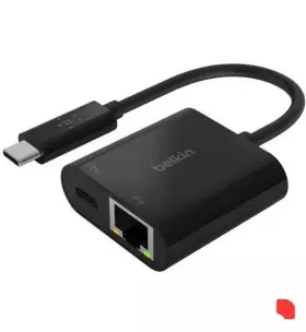 Inc001bk-bl Belkin Usb-c To Ethernet Charge Adapter