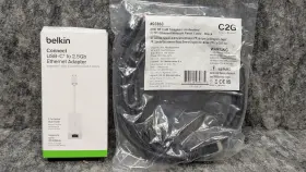Inc012dswh Belkin Connect Usb-c To 2.5 Gb Ethernet Adapter 6ft Cable New Inc012dswh Belkin Connect Usb-c To 2.5 Gb Ethernet Adapter 6ft Cable New