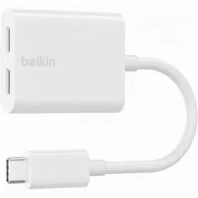 F7u081btwh Belkin International Inc New Rockstar Usb-c Audio Charge Adapter