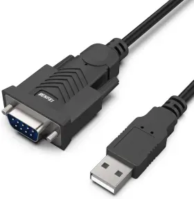 000151 Benfei Usb To Serial Adapter Rs-232 Male 9-pin Db9 Black