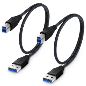 8541683424 Besgoods Usb 3.0 Cable A-male To B-male 1.5ft/50cm Short 1.5ft Black