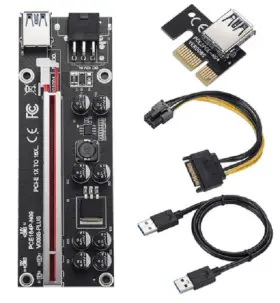 Beyimei 710946017726 5x New Mining Riser Card Pci-e 1x To 16x Adapter With 0.6 M Usb 3.0 Beyimei 710946017726 5x New Mining Riser Card Pci-e 1x To 16x Adapter With 0.6 M Usb 3.0
