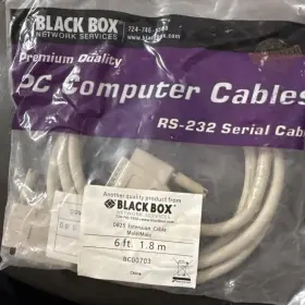 Db25m-db25m Black Box Bc00703 Male To Modem Cable 6 Ft 25 Pin Db25m-db25m Black Box Bc00703 Male To Modem Cable 6 Ft 25 Pin