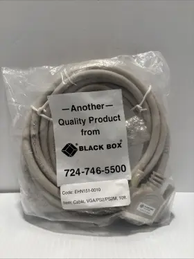 724-746-5500 Black Box Ehn151-0010 Pc Cable - Vga/ps2/ps2m 10ft 12