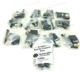 Black Box Fj054 Lot Of 14 - 3 Pin Hp Male Connector Kits Next Day Option