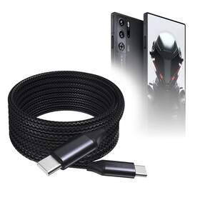 Boxwave Bw-1944-57794-11707 Cable Compatible With Zte Nubia Red Magic 10 Pro - Feet Jet Black