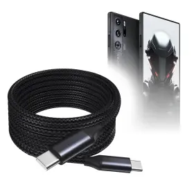 Bw-1944-57794-11707 Boxwave Cable Compatible With Zte Nubia Red Magic 10 Pro - Feet Jet Black