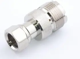 W5swl By 721405424627 Brand Premium Series Uhf Female To Type F Male Coax Adapter Silver