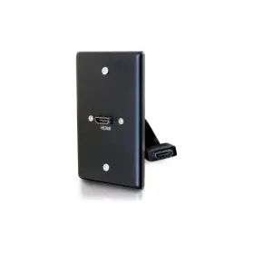 39878 C2g Hdmi Pass Through Single Gang Wall Plate - Black