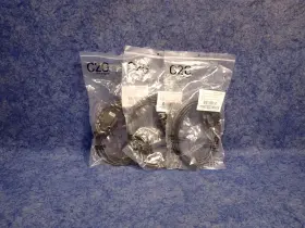 52087 C2g New Lot Of 3 6ft 1.8m Db9 M/m Serial Rs232 Cable Black