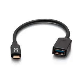 C2g29515 C2g 757120295150 Usb-c Male To Usb-a Female Adapter Converter - Usb 3.2 Gen 1 5gbps Black
