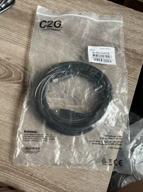 C2g-28104 C2g New - Usb 2.0 A/b Cable Black 5 Meters #28104