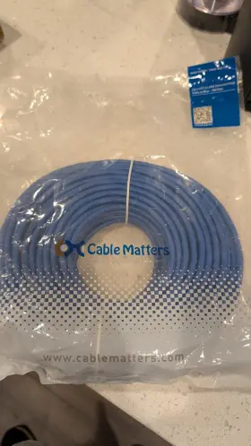 160001-blu-100 Cable Matters Cat6 Ethernet Patch Cord Rj45 Utp 24 Awg Blue 100ft 160001-blu-100 Cable Matters Cat6 Ethernet Patch Cord Rj45 Utp 24 Awg Blue 100ft