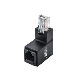 Cl0101 Cablecreation Right-angle Ethernet Adapter - Cat5e/cat6 Rj45 90 And 270