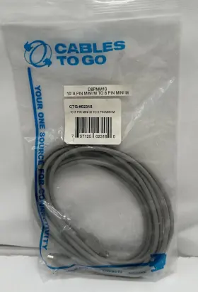D8pmm10 Cables To Go #02318 8 Pin Mini M Ctg 02318 10 Foot 10ft
