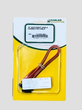 Cables Unlimited 724580141204 New 18 Inch Sata Rt Angle Connector Cable Flt-600-18ra Cables Unlimited 724580141204 New 18 Inch Sata Rt Angle Connector Cable Flt-600-18ra
