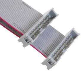 2.54mm-pitch Cablesonline Fr-24xxl 24-pin 2x12 Male To 24-wire Idc Flat Ribbon Cable