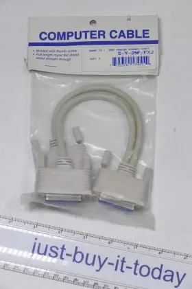 S-y-25f Cablesonline 8 Inch Db25f Parallel Printer Sharing Cable Y-splitter To B25f