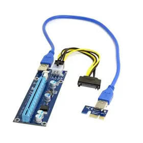 Chenyang 652065556505 Pci-e 1x To 16x Mining Machine Enhanced Extender Riser Adapter With Usb 3.0 & Chenyang 652065556505 Pci-e 1x To 16x Mining Machine Enhanced Extender Riser Adapter With Usb 3.0 &