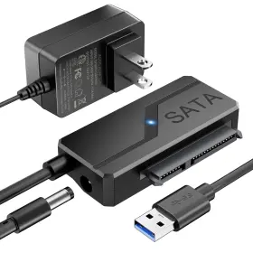 895763 Clavoop Sata To Usb Adapter With Power 3.0 Black