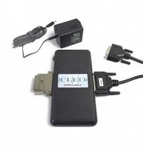 E212038 Cleo Communications Synccable Data Transfer Device With Cables Power Adapter