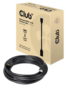 Cac-1320  Club 3d Premium High Speed Hdmi 2.0 Black