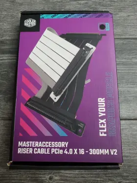 Cooler Master 719512137772 Riser Cable V2 Pcie 4.0 X16 - 300mm Black Mca-u002r-kpci40-300 Cooler Master 719512137772 Riser Cable V2 Pcie 4.0 X16 - 300mm Black Mca-u002r-kpci40-300
