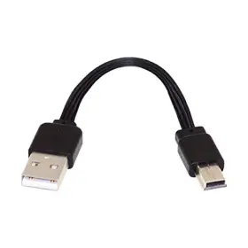 Cy-u2-042-bk-0.13m Cy Usb 2.0 Short Flat Cable Type A Male To Type-a Mini