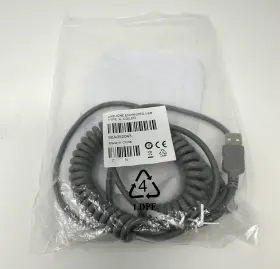 90a052043 Datalogic Cab-424e Usb Cable 9ft Coiled New