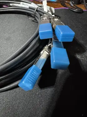 07r9n9 Dell Dac 100gb Qsfp To 25gb Sfp28 Breakout Cable 3.0 Meter